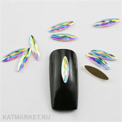 Овал вытянутый голография, 20шт 61303111