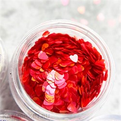 PatrisaNail Камифубуки PN К85 Сердечки красный микс, матовые 12914075