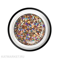 Nail Club 5мл Гель-краска с пайетками GB-03 Rose Opal 12205202
