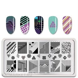 BornPretty Пластина для стемпинга Geometry L002 60501312