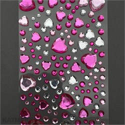 {{photo.Alt || photo.Description || 'ZooNail Наклейки для ногтей, лица и тела микс с сердечками розовые (1834)'}}