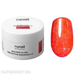 {{photo.Alt || photo.Description || 'Runail 9963 Моделирующий УФ-гель светоотражающий Builder UV Gel Reflective Diamond 3.0 банка 15г'}}