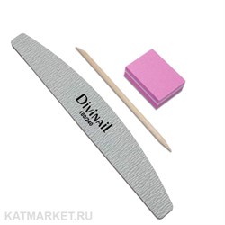 Набор Пилка Divinail Луна 180/240, Апельсиновая палочка, Мини-баф 60618142