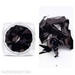 Поталь в баночке, черная 61003006