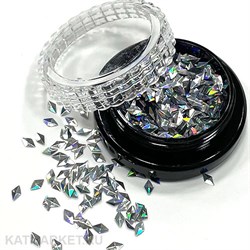 Sparkly дизайн ромбы, серебро 61004011