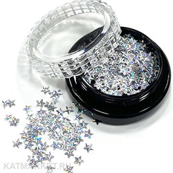 Sparkly дизайн звезды, серебро 61004012
