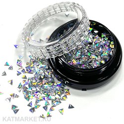 Sparkly дизайн треугольники, серебро 61004013