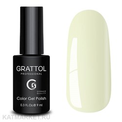 Grattol 9мл 114 Pale Yellow Серия Пастель 10602114