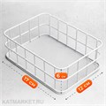 Бьюти корзинка малая 17х12х6см белая 60817421