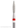 Тайфун Пламя удлиненное 2,3мм красное Алмазная фреза с жемчугом 856.104.261.100.023 71202123