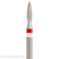 Тайфун Пламя каплевидное 2,1мм красное Алмазная фреза с жемчугом 856.104.261.080.021 71203121