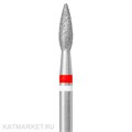 Тайфун Пламя каплевидное 2,5мм красное Алмазная фреза с жемчугом 856.104.261.080.025 71203125