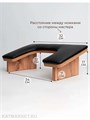 Маникюрная подставка бабочка черная, орех 60808441
