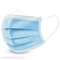 Маски 50шт защитные голубые 60402102