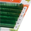 Lash&Go Цветные ресницы микс 0,07/C/7-12 mm Зеленый (6 линий) 81211001