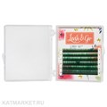 Lash&Go Цветные ресницы микс 0,10/D/8-13 mm Зеленый (6 линий) 81211012