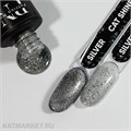 PN 8мл Cat Shine Silver Топ Кошачий глаз без липкого слоя 10969081