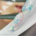 PatrisaNail 5г Гель для дизайна с глиттером Korean Gel White 10985132