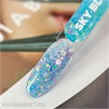 PatrisaNail 5г Гель для дизайна с глиттером Korean Gel Sky Blue 10985136