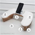 Маникюрная подставка бабочка белая, орех с держателем под телефон 60808422