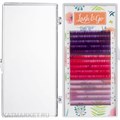 Lash&Go Цветные ресницы микс 0,07/C/9-13 mm Raspberry (15 линий) 81214001