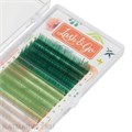 Lash&Go Цветные ресницы микс 0,07/C/9-13 mm Avocado (15 линий) 81215001