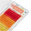 Lash&Go Цветные ресницы микс 0,07/C/9-13 mm Grapefruit (15 линий) 81216001