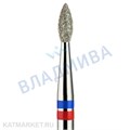 Владмива Фреза алмазная, пламя-пуля 2,1 мм, сине-красная 806.104.257.524.021G 70603521