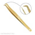 Metaleks Пинцет золотой с покрытием из титана 40006002