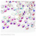 Стразы стекло, Прозрачная голография ss4(1.5мм) 1440шт 61305062