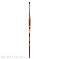 Roubloff GN93R Кисть Лепесток для геля из коричневой синтетики #5 61104045
