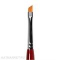 Roubloff GC63R Кисть наклонная для геля из синтетического волокна #4 61104074