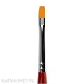 Roubloff GC23R Кисть плоская для геля из синтетического волокна #6 61104096