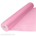 Простыни 70х200 в рулоне 100шт Стандарт розовые 60422003