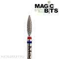 Magic Bits Фреза алмазная пламя острый кончик 2,3мм, средне-мягкий, НАПл СМ23 71106223