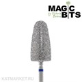 Magic Bits Фреза алмазная Гранатовый конус для педикюра - 2 этап Срединная шлифовка 10мм, средний, ПГШлС 71112310
