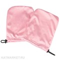 Divinail Варежки розовые махровые с затяжками 60418401