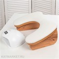 Маникюрная подставка бабочка белая, орех 60808432