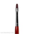 Roubloff DCr33R Кисть овальная для геля из вишневой синтетики #4 61104324