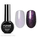 Runail 9909 Глянцевый топ Top Сoat Effect Purple Aurora флакон 9мл 13503009
